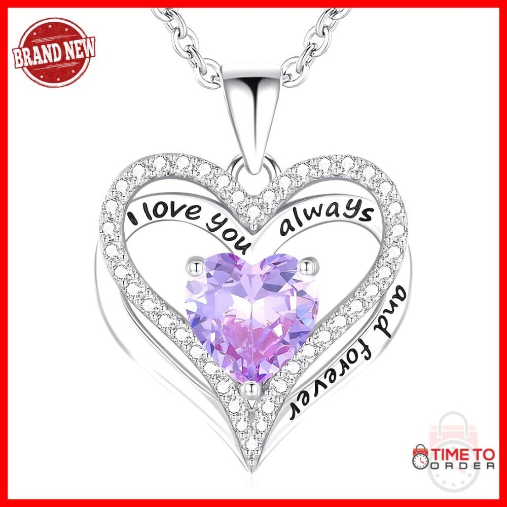 Sterling Silver Heart Pendant Necklace Elegant Minimal Gift for Her